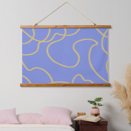 Arte de linha: Dourado em azul