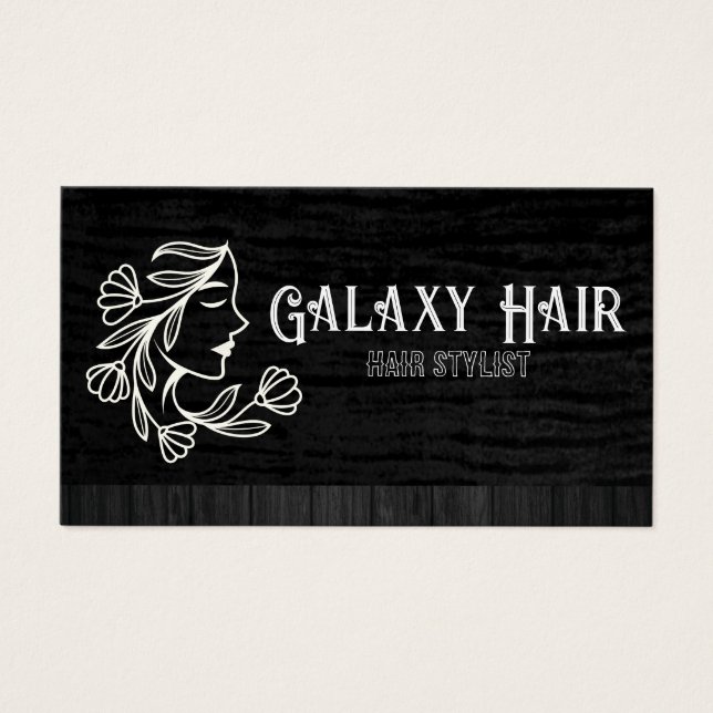 Arte de Linha Feminina | Logotipo de beleza femini (Frente)