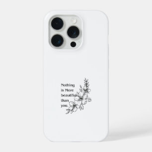 Arte de Linha Floral Minimalista Citação Romântica