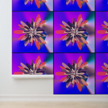 Arte de Mandala Floral de Cores Quânticas