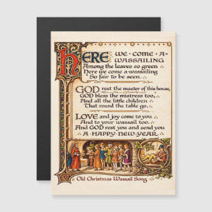 Arte de Manuscrito Iluminado da Canção Vintage Was