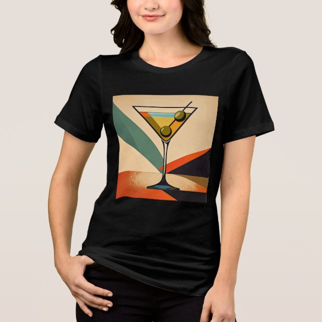 Arte de Martini com Bloco de Cores Modernista de M (Frente)