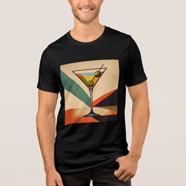 Arte de Martini com Bloco de Cores Modernista de M (Frente)