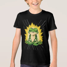 Arte de Meditação do Sapo Zen Super Saiyan Glow