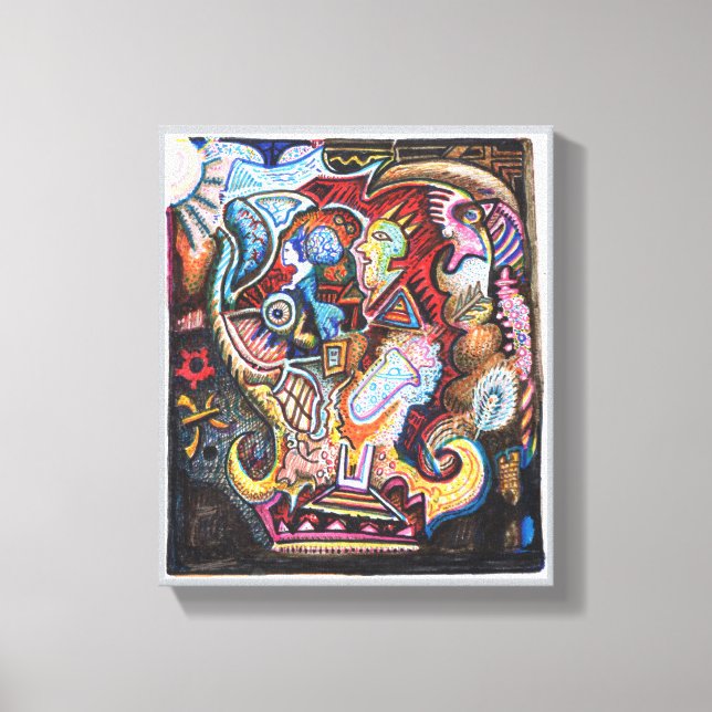 Arte de Muro de Canvas Alchemical Percepção (Frente)