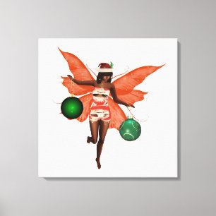 Arte de Muro de Canvas de Fada de Natal Africano A