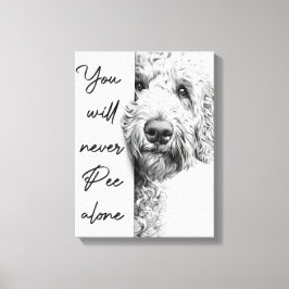 Arte de Muro de Canvas de Goldendoodle Personaliza