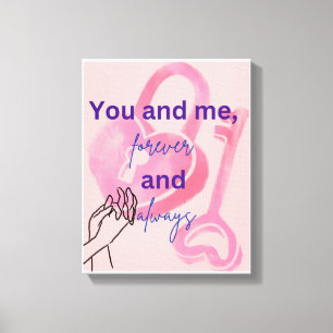 Arte de Muro Romântica para Casais - Decoração Per