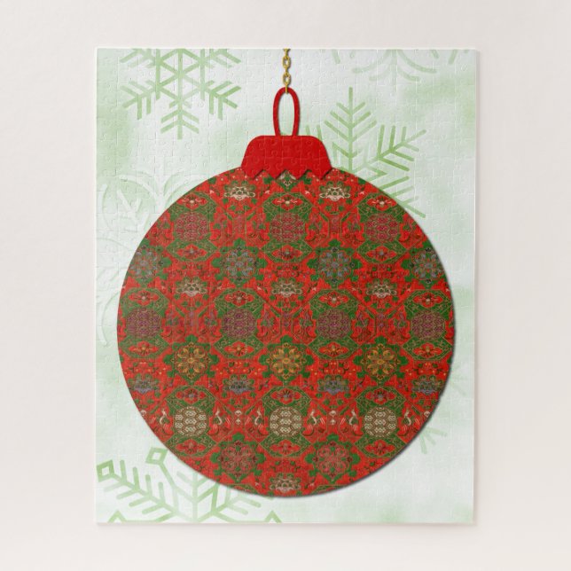 Arte de Natal Estilo Vintage Grande Quebra-Cabeça (Vertical)