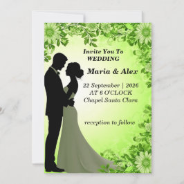 ✨ Arte de Noiva e Noivo para Convite de Casamento