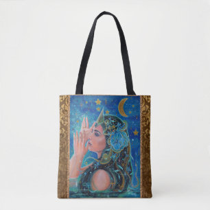 Arte de oceano de sereia por Renee Lavoie Tote