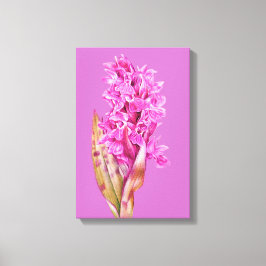 Arte de orquídea flor roxa rosa impressão em tela