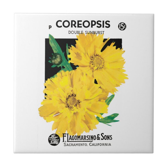 Arte de Pacote de Sementes Antigas, Flores de Core (Frente)