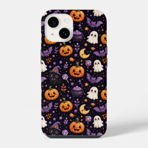 Arte de Padrão de Halloween de Abóbora Fantasma Ga