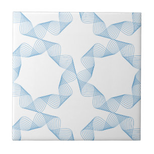 Arte de padrão geométrico azul, fofo, simples e el
