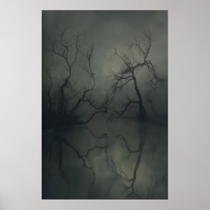 Arte de Paisagem do Lago Temperamental Impressão d