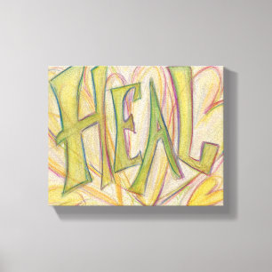 Arte de Palavra-Curada Pintura de Canvas
