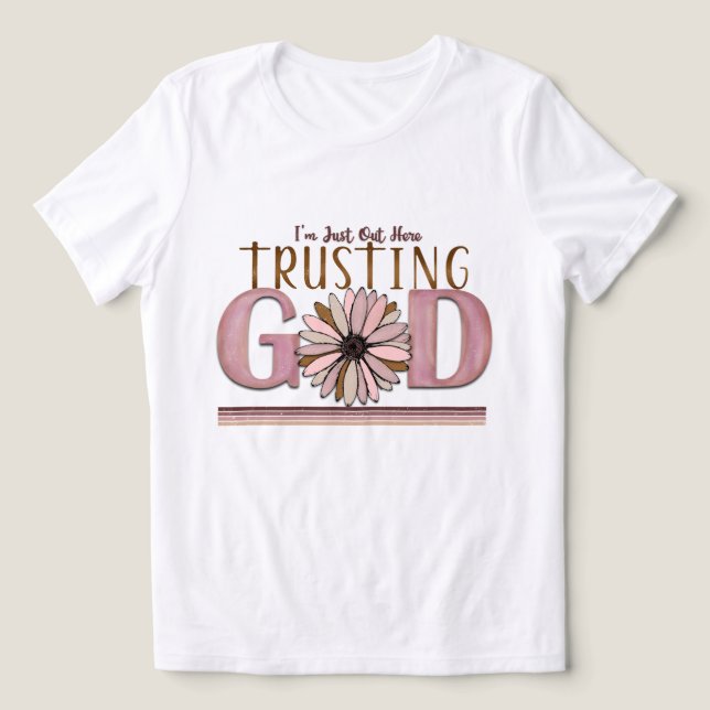Arte de palavra de Deus confiante fofa (Design frontal)