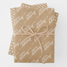 Arte de Palavra de Entrega Especial em Faux Kraft