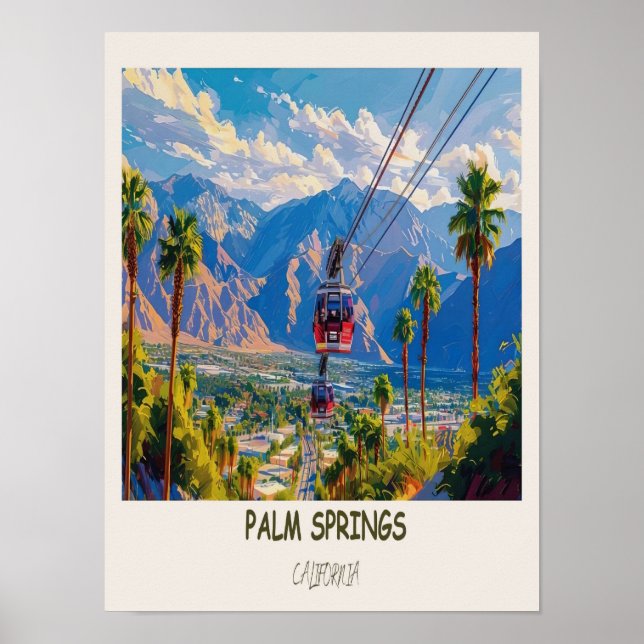 Arte de Palm Springs - Impressão de Palm Springs - (Frente)