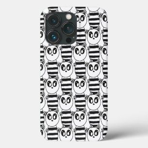 Arte de Panda Preto e Branco Divertida