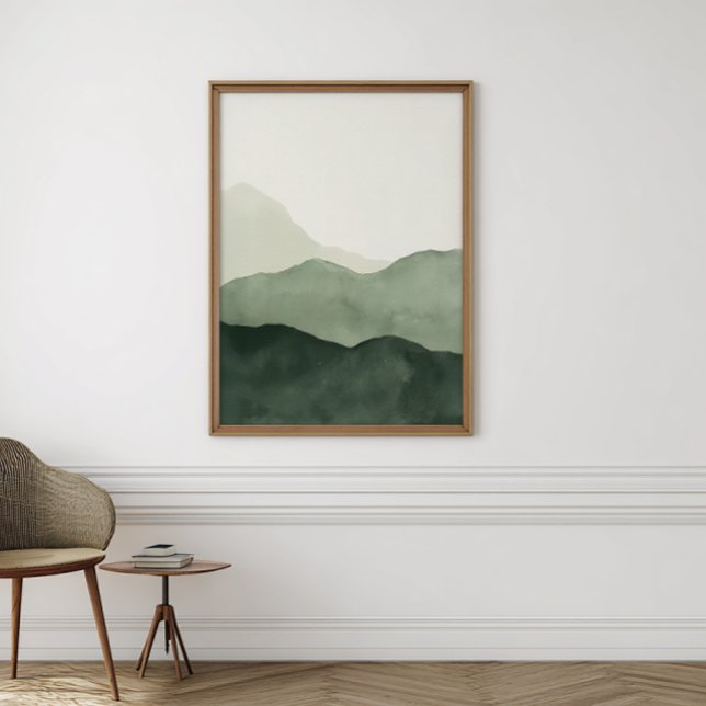 Arte de Parede Aquarela Boho Terroso | Impressão D (Criador carregado)