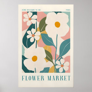 Arte de Parede Botânica Impressão do Mercado de Fl
