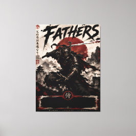 Arte de Parede Canvas Samurai Pais