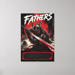 Arte de Parede Canvas Samurais Cibernéticos Pais