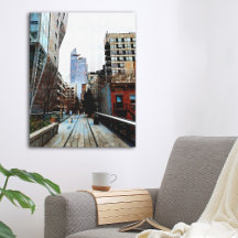 Arte de parede da Canvas de mídia mista