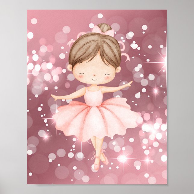 Arte de Parede de Bailarina Poster (Frente)