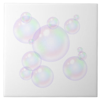 Arte de Parede de Banheiro Bolha Pérola