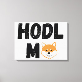 Arte De Parede De Canvas Cripto Shiba Inu