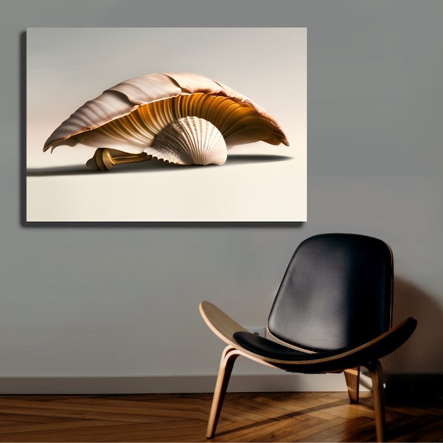 Arte de Parede de Canvas de Seashell Mushroom (Criador carregado)