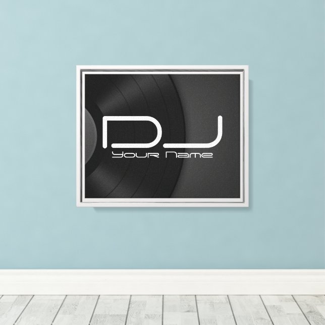 Arte de parede de Canvas DJ personalizada com regi (Insitu(piso de madeira))