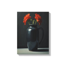 Arte de parede de Canvas do Vaso Flor