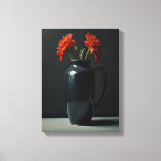 Arte de parede de Canvas do Vaso Flor
