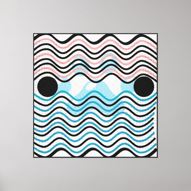 Arte de Parede de Canvas Moderna Abstrato (Frente)
