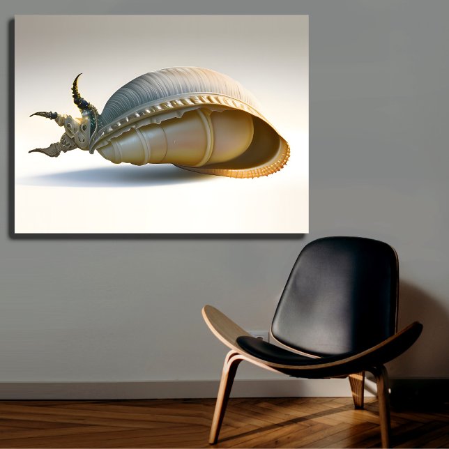 Arte de Parede de Concha Gigante Decoração Oceânic (Criador carregado)