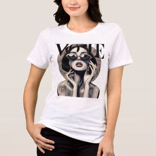 Arte de Parede de Garota de Moda Vogue Style Est