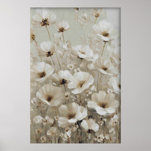 Arte de Parede de Impressão de Flores Silvestres A (Frente)