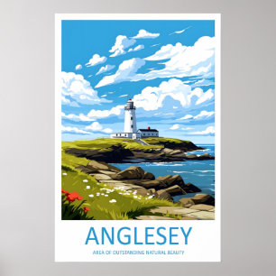 Arte de Parede de Impressão de Viagem Anglesey Ang