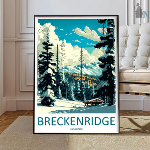 Arte de Parede de Impressão de Viagem Breckenridge