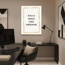Arte de Parede de Impressão Minimalista Dourada Mo