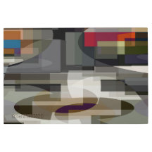 Arte de parede de metal abstrato de colisor urbano