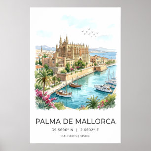 Arte de Parede de Palma De Mallorca Poster de Viag
