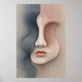 Arte de parede de Poster de identidade líquida