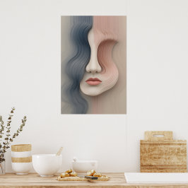 Arte de parede de Poster de identidade líquida