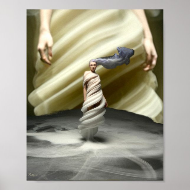 Arte de Parede de Poster Ela é Feita de Creme (Frente)