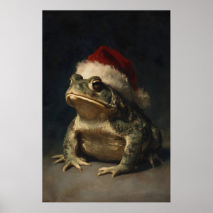 Arte de Parede de Rã de Natal Impressão de Férias